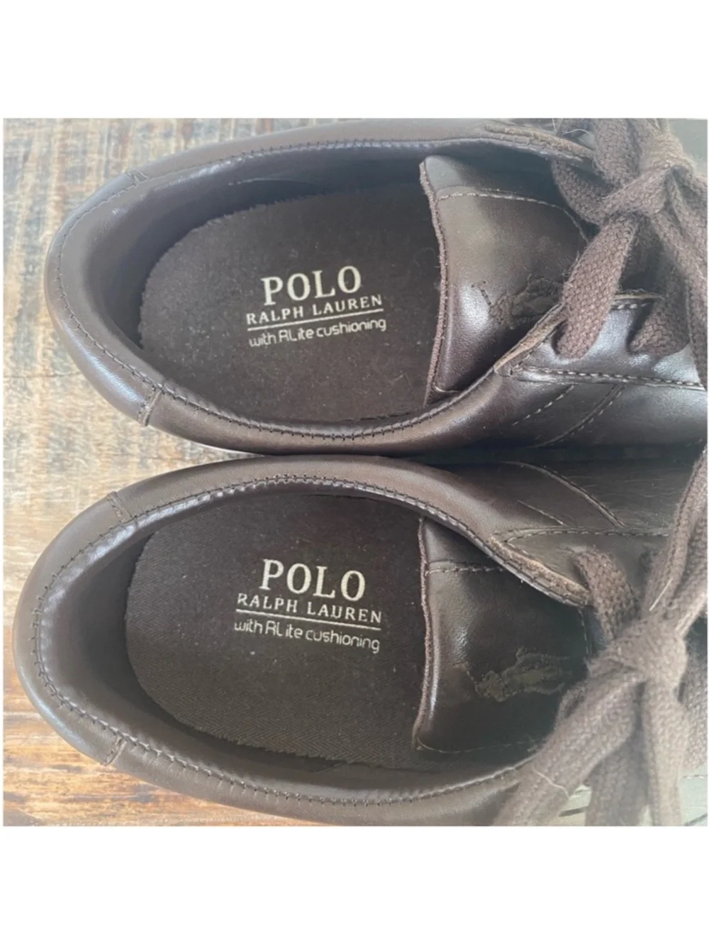Polo Ralph Lauren Brown Leather Sayer Sneaker